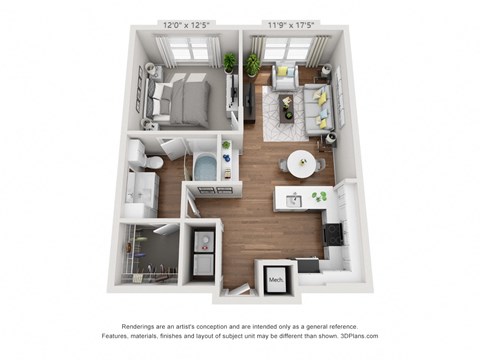 bedroom floor plan  the residences at city center apartments
